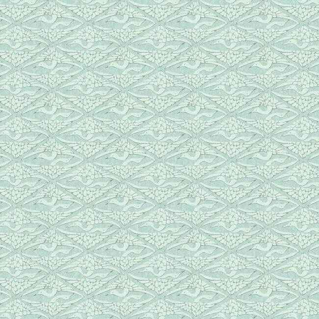 High Society Blue Wallpaper - York Wallcoverings - CA1513 - York Wallcoverings Wallpaper