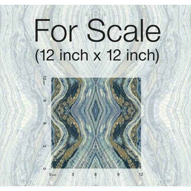 Kaleidoscope Blue Wallpaper - York Wallcoverings - BH8398 - York Wallcoverings Wallpaper