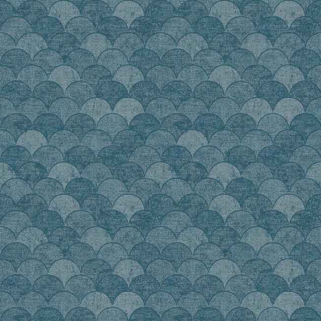 Mermaid Scales Blue Wallpaper - York Wallcoverings - Y6230205