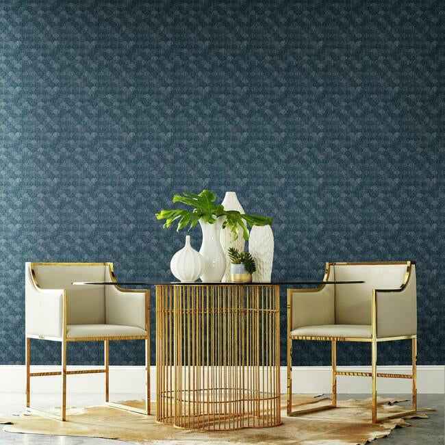 Mermaid Scales Blue Wallpaper - York Wallcoverings - Y6230205 - York Wallcoverings Wallpaper
