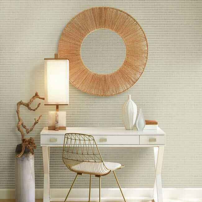 Faux Capiz Blue Wallpaper - York Wallcoverings - Y6230502 - York Wallcoverings Wallpaper