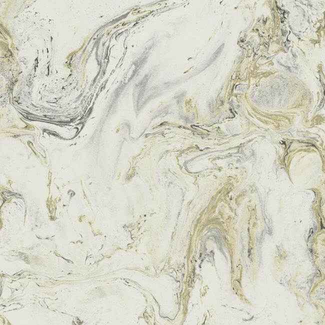 Oil & Marble Black Wallpaper - York Wallcoverings - Y6231201 - York Wallcoverings Wallpaper