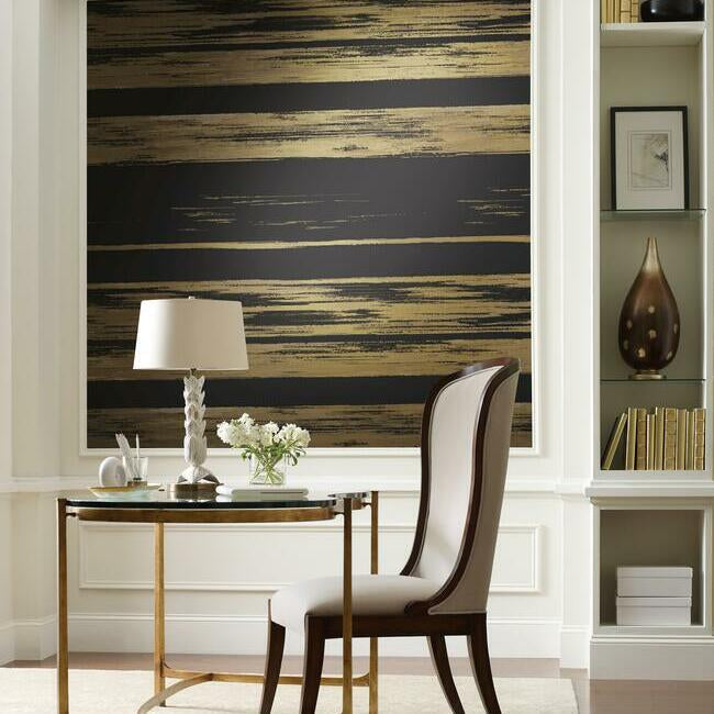 horizontal-dry-brush-wallpaper-black-gold-york-wallcoverings-kt2151