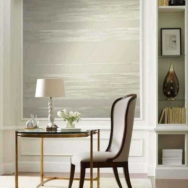 Horizontal Dry Brush Taupe Wallpaper - York Wallcoverings - KT2153 - York Wallcoverings Wallpaper