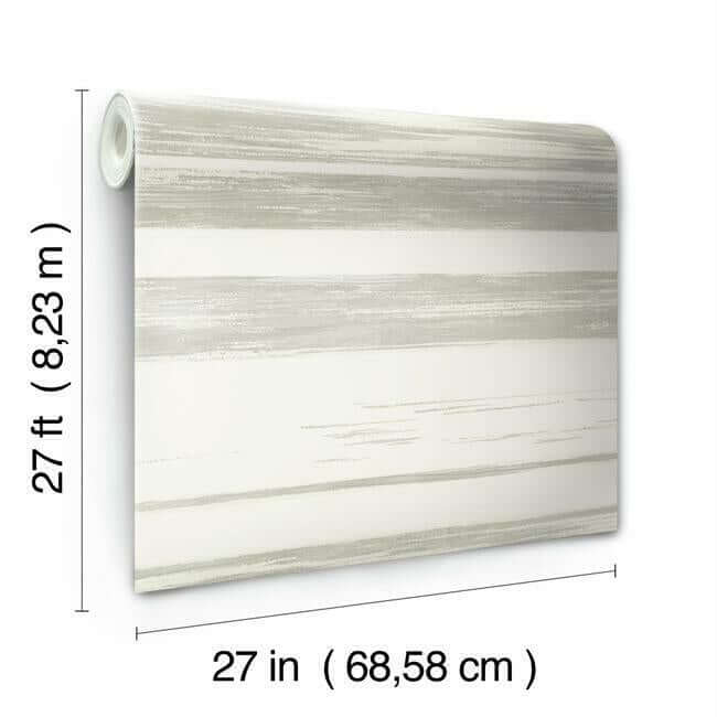 horizontal-dry-brush-white-grey-wallpaper-york-wallcoverings-kt2155 - York Wallcoverings Wallpaper