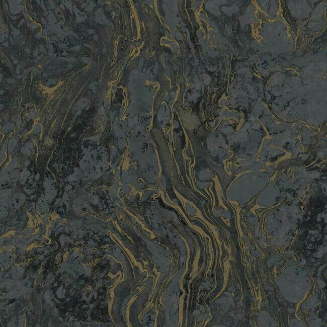 polished-marble-black-wallpaper-york-wallcoverings-kt2224 - York Wallcoverings Wallpaper