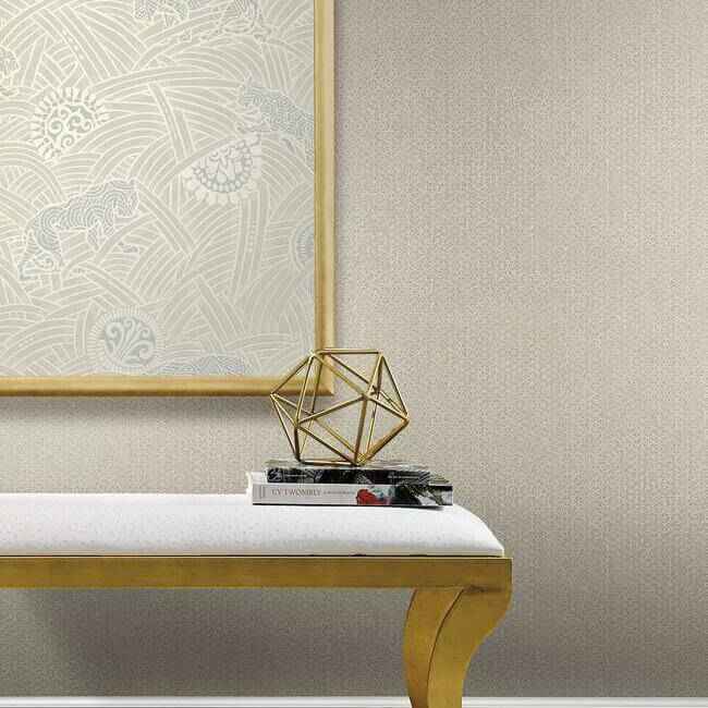 Bantam Tile Grey Wallpaper - York Wallcoverings - AF6533 - York Wallcoverings Wallpaper