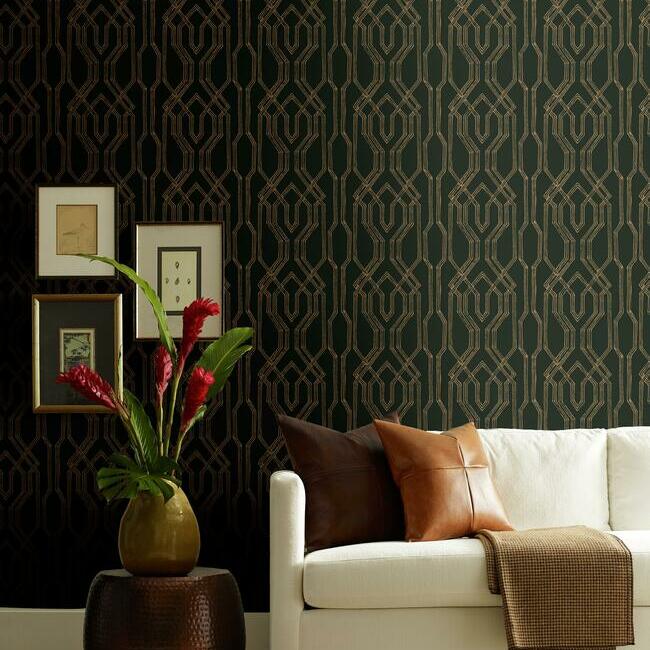 oriental-lattice-wallpaper-black-gold-york-wallcoverings-af6562