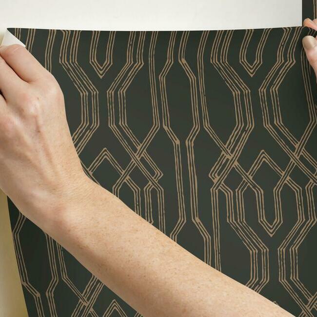 oriental-lattice-wallpaper-black-gold-york-wallcoverings-af6562