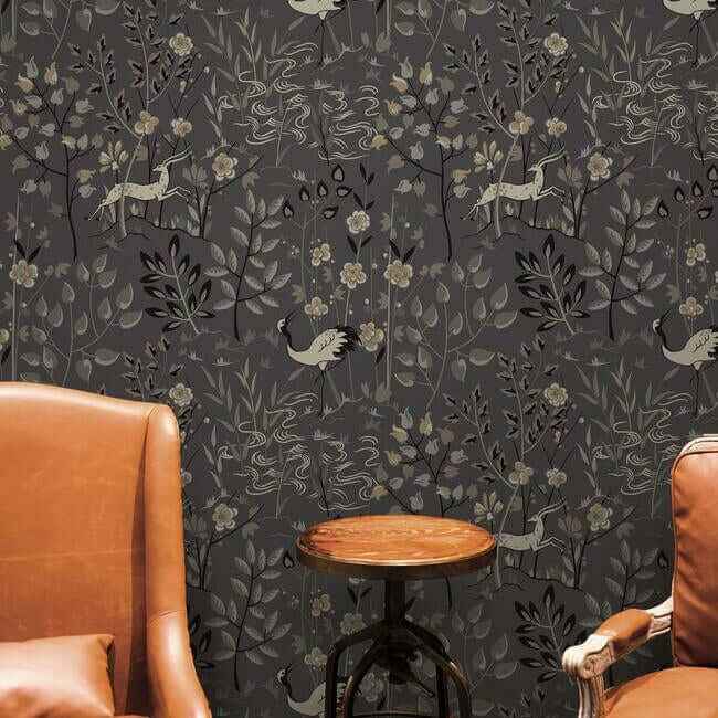 Aspen Grey Wallpaper - York Wallcoverings - LL4785 - York Wallcoverings Wallpaper