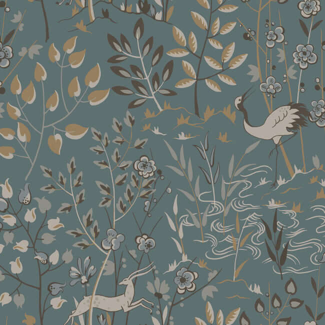 aspen-teal-brown-wallpaper-york-wallcoverings-ll4786