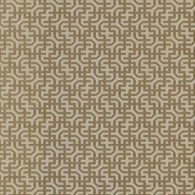 Dynastic Lattice Gold Wallpaper - York Wallcoverings - 5804 - York Wallcoverings Wallpaper