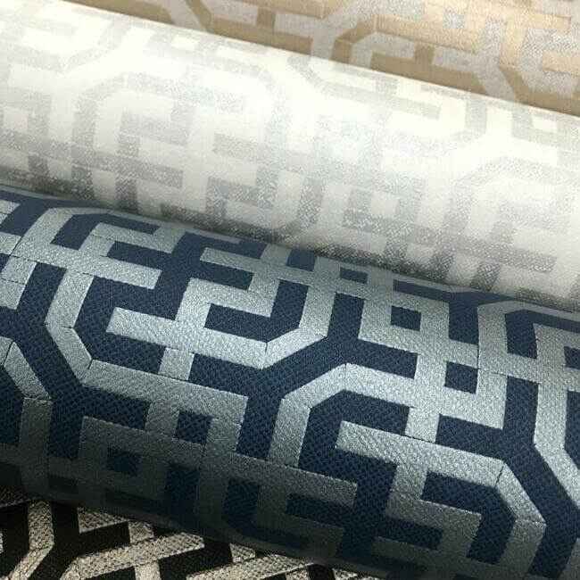 Dynastic Lattice Navy Wallpaper - York Wallcoverings - 5800 - York Wallcoverings Wallpaper
