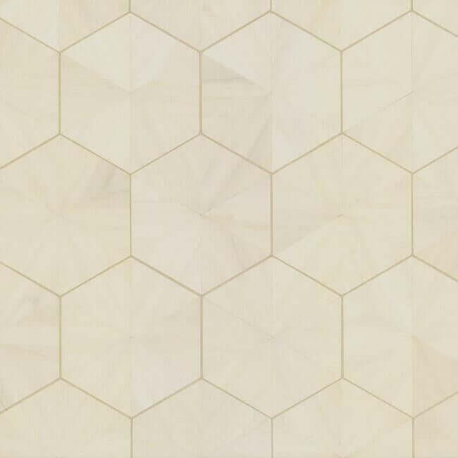 hexagram-wood-veneer-wallpaper-ivory-york-wallcoverings-ho2101 - York Wallcoverings Wallpaper