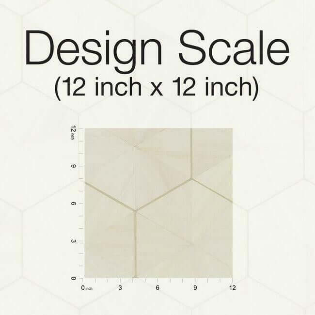 hexagram-wood-veneer-wallpaper-ivory-york-wallcoverings-ho2101 - York Wallcoverings Wallpaper