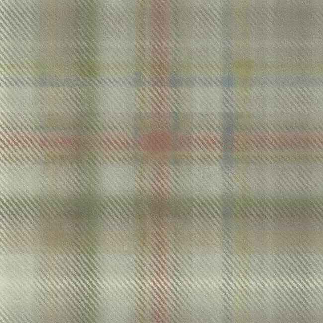 Sterling Plaid Neutral Wallpaper - York Wallcoverings - HO2156