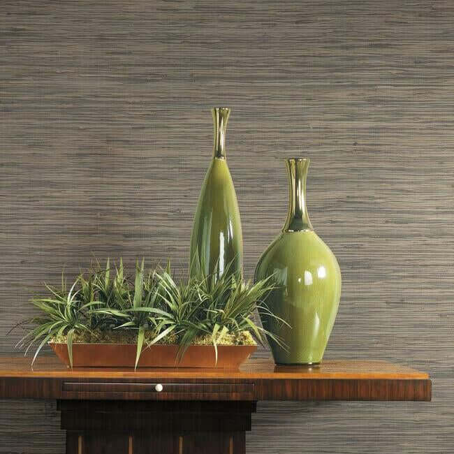 threaded-jute-wallpaper-brown-york-wallcoverings-og0518 - York Wallcoverings Wallpaper