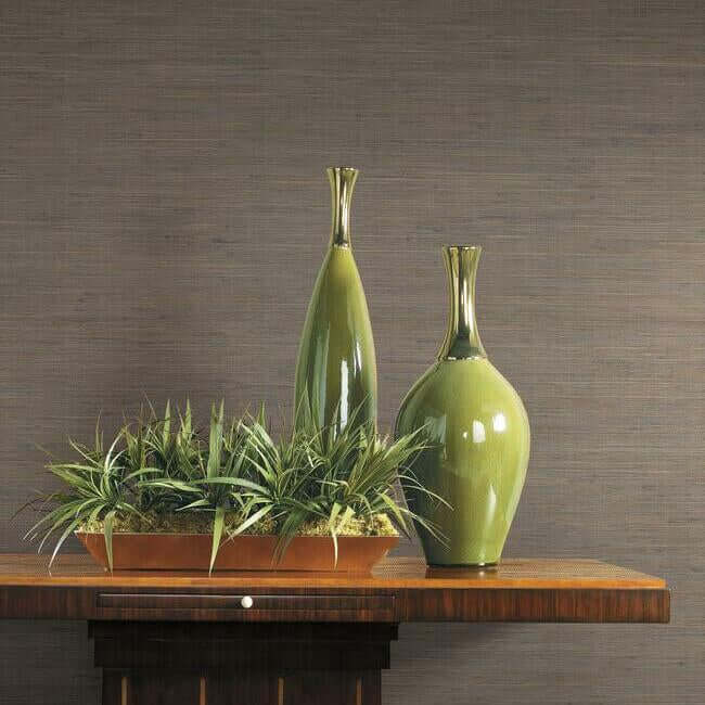 threaded-jute-wallpaper-mushroom-york-wallcoverings-og0516 - York Wallcoverings Wallpaper
