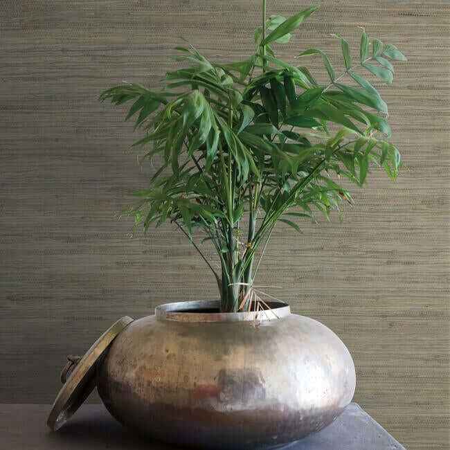 Threaded Jute Green Wallpaper - York Wallcoverings - OG0519 - York Wallcoverings Wallpaper