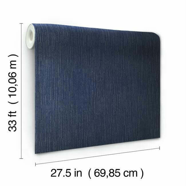 weekender-weave-wallpaper-indigosilver-york-wallcoverings-5850 - York Wallcoverings Wallpaper