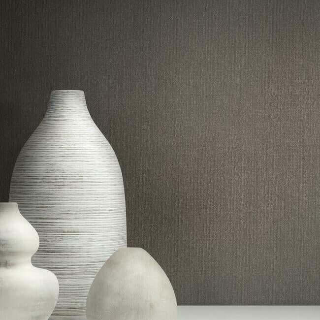 panama-weave-brown-metallic-wallpaper-york-wallcoverings-rs1039n - York Wallcoverings Wallpaper