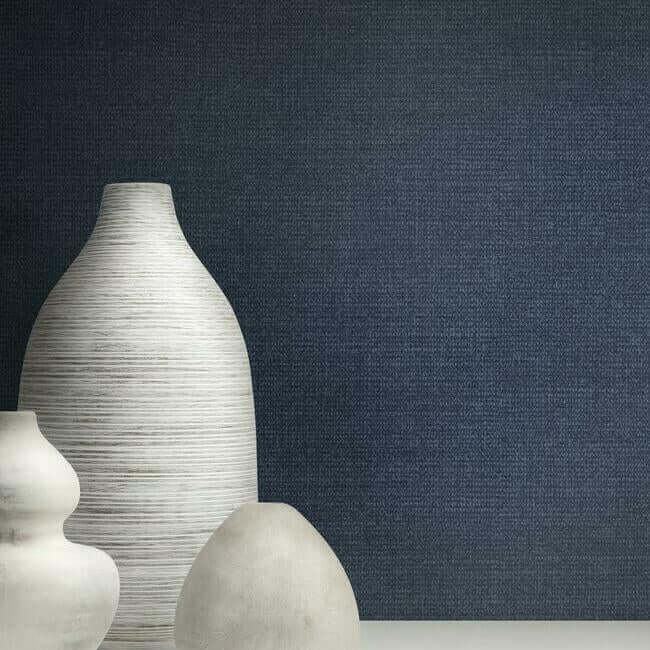 panama-weave-high-performance-wallpaper-indie-indigo-york-wallcoverings-rs1040n - York Wallcoverings Wallpaper