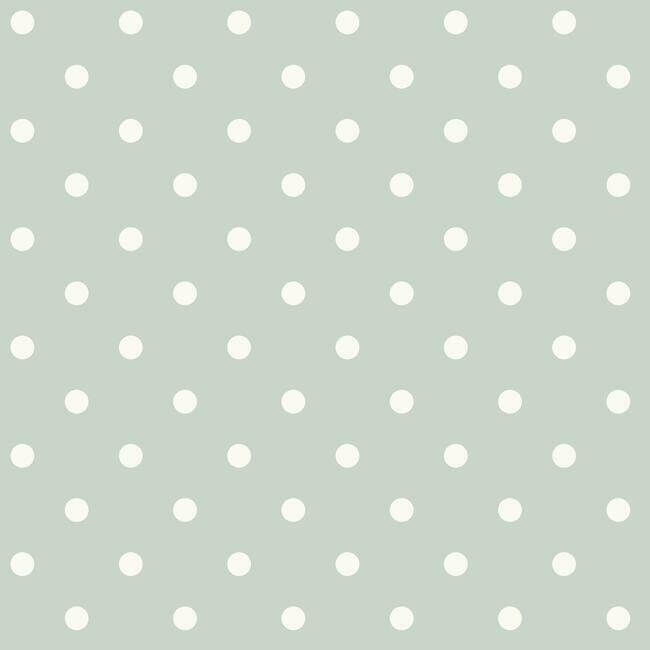 dots-on-dots-green-white-wallpaper-york-wallcoverings-mh1579 - York Wallcoverings Wallpaper