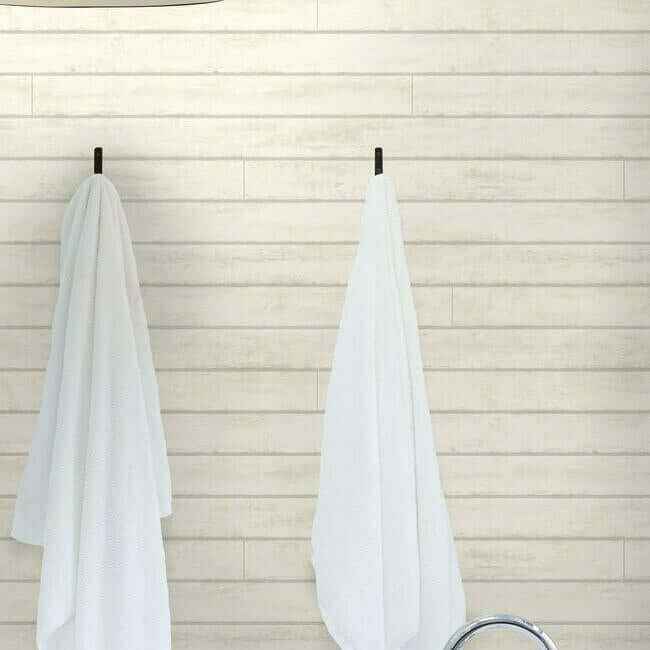 Skinnylap White & Grey Wallpaper - York Wallcoverings - MH1566 - York Wallcoverings Wallpaper