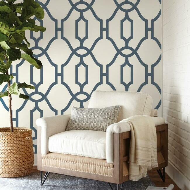 woven-trellis-wallpaper-federal-blue-york-wallcoverings-me1552