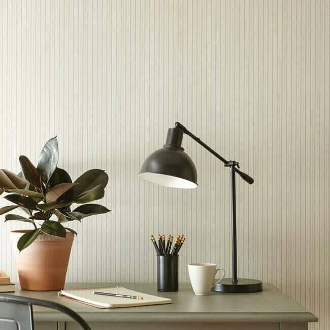 french-ticking-cream-wallpaper-york-wallcoverings-me1563 - York Wallcoverings Wallpaper