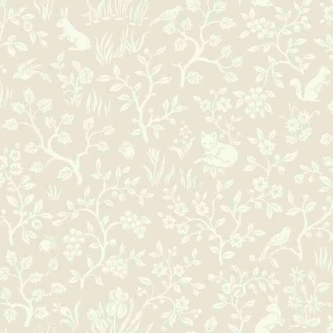 Fox & Hare Pink Wallpaper - York Wallcoverings - MK1110