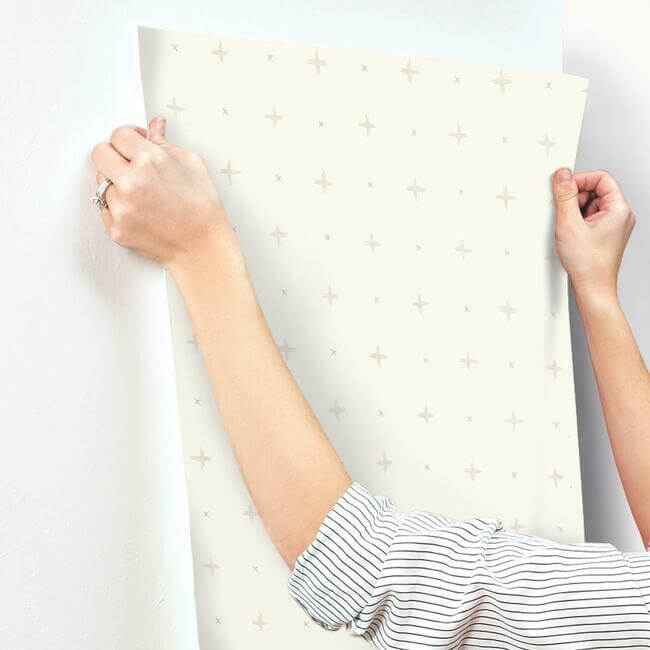 Cross Stitch Pink Wallpaper - York Wallcoverings - MK1101 - York Wallcoverings Wallpaper