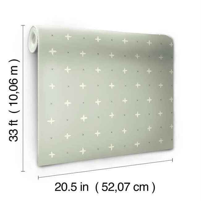 Cross Stitch Grey Wallpaper - York Wallcoverings - MK1103 - York Wallcoverings Wallpaper