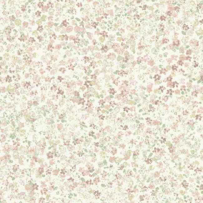 Meadow Pink Wallpaper - York Wallcoverings - MK1120 - York Wallcoverings Wallpaper