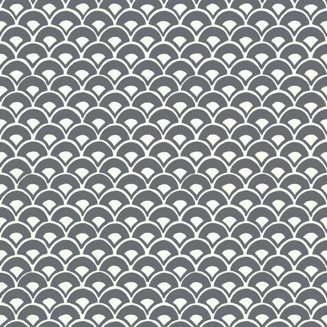 stacked-scallops-wallpaper-charcoal-york-wallcoverings-mk1150