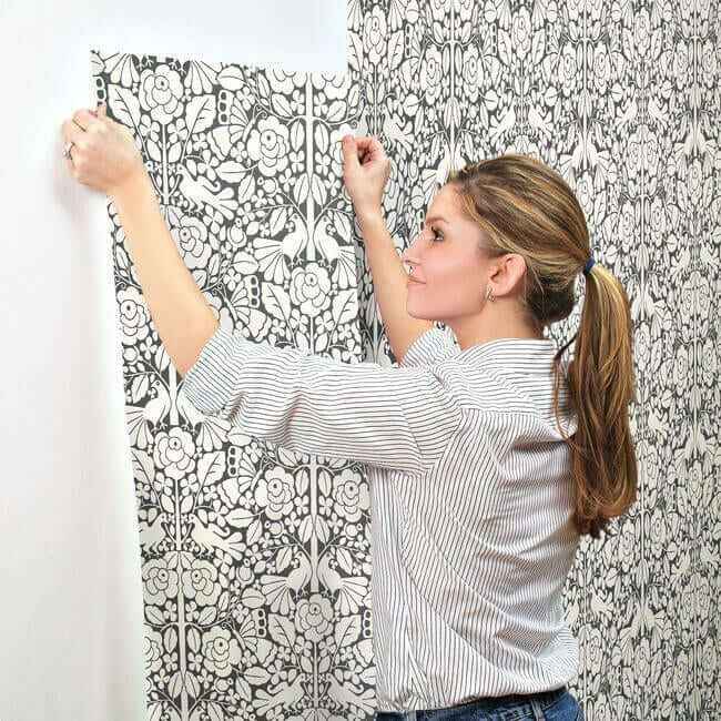 Fairy Tales Black Wallpaper - York Wallcoverings - MK1167 - York Wallcoverings Wallpaper