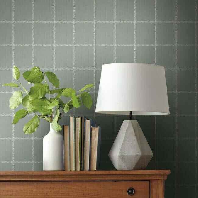 Sunday Best Grey Wallpaper - York Wallcoverings - MK1178 - York Wallcoverings Wallpaper