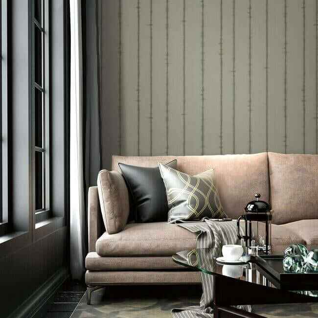Batik Stripe High Performance Wallpaper Shadow - York Wallcoverings - TD1002 - York Wallcoverings Wallpaper