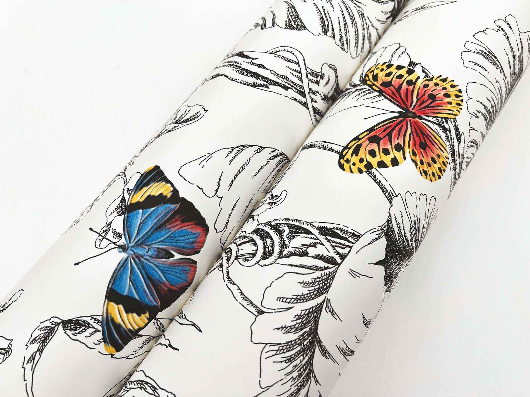 Papillon Primary Wallpaper - York Wallcoverings - AF2025 - York Wallcoverings Wallpaper