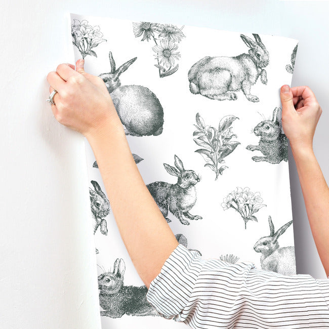 bunny-toile-wallpaper-black-white-york-wallcoverings-at4263