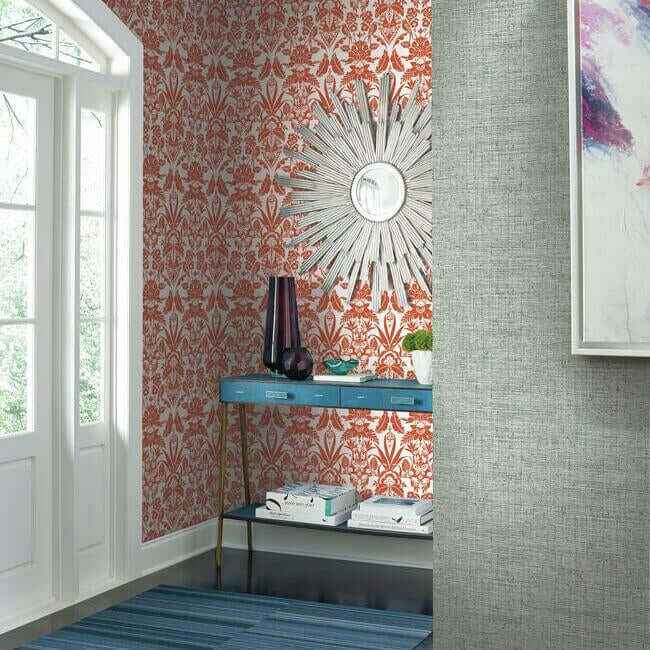 Papyrus Weave Blue Wallpaper - York Wallcoverings - CY1560 - York Wallcoverings Wallpaper