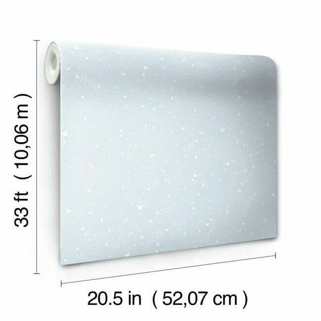 disney-mickey-mouse-star-blue-wallpaper-york-wallcoverings-di0985 - York Wallcoverings Wallpaper