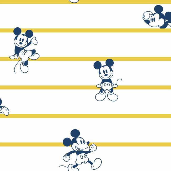 disney-mickey-mouse-stripe-wallpaper-yellow-york-wallcoverings-di0931