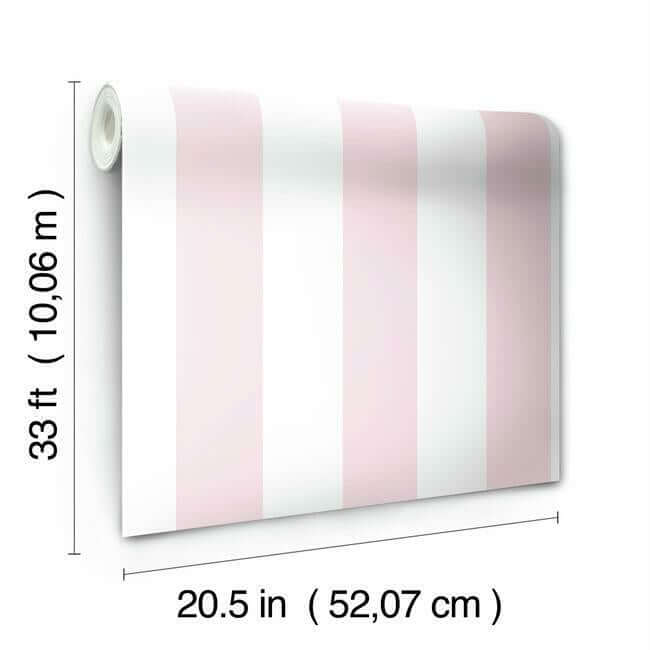 disney-princess-silk-stripe-pink-wallpaper-york-wallcoverings-di0901 - York Wallcoverings Wallpaper