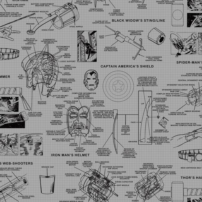 marvels-heroes-schematics-wallpaper-grey-black-york-wallcoverings-di0936