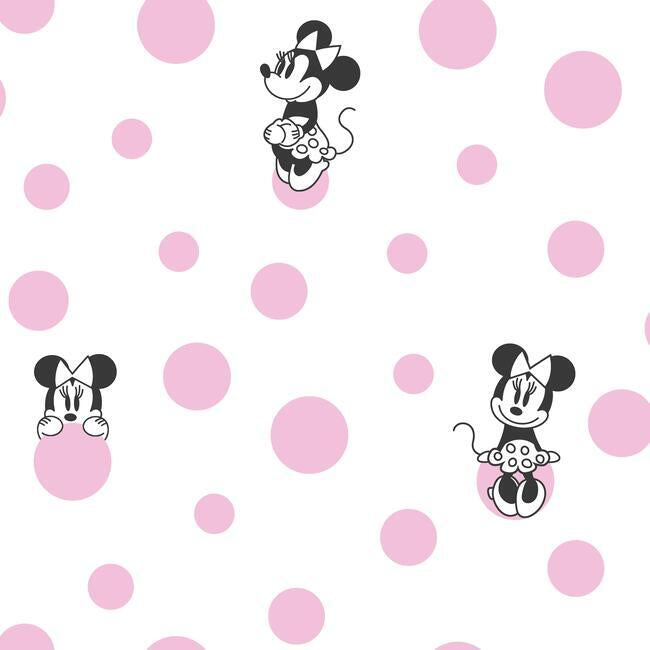 minnie-dots-wallpaper-pink-york-wallcoverings-di1027