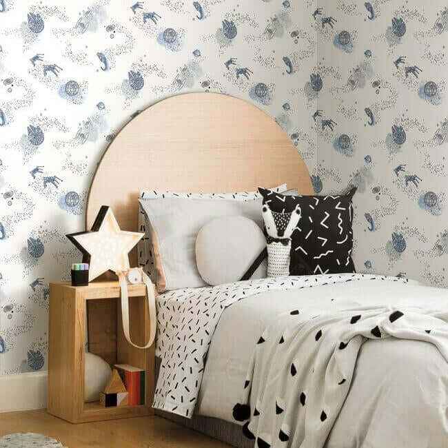 Star Wars: Good Night Galaxy Blue Wallpaper - York Wallcoverings - DI0998 - York Wallcoverings Wallpaper