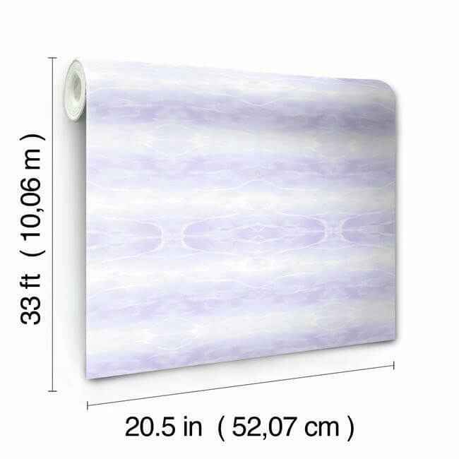 Little Mermaid Purple Wallpaper - York Wallcoverings - DI0958 - York Wallcoverings Wallpaper