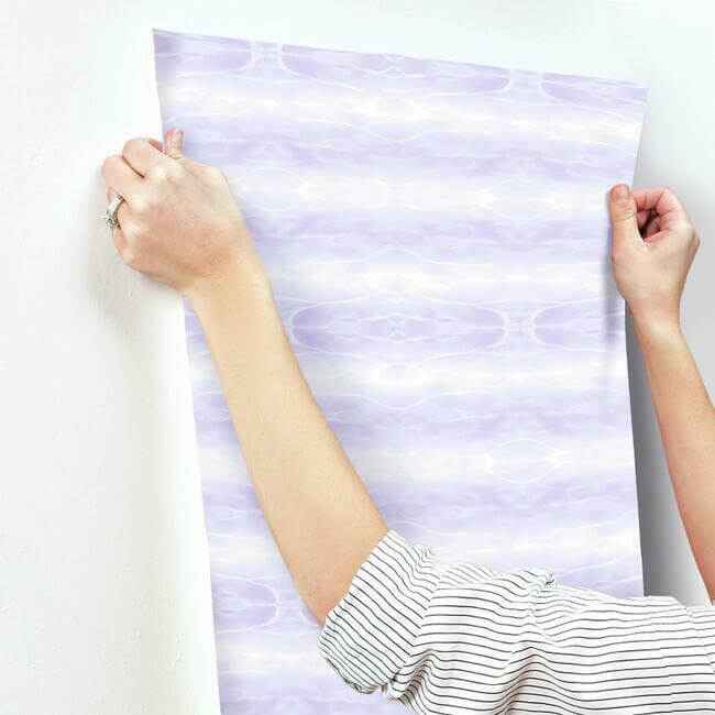Little Mermaid Purple Wallpaper - York Wallcoverings - DI0958 - York Wallcoverings Wallpaper