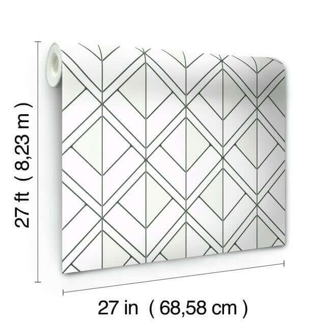 diamond-shadow-white-wallpaper-york-wallcoverings-gm7552 - York Wallcoverings Wallpaper